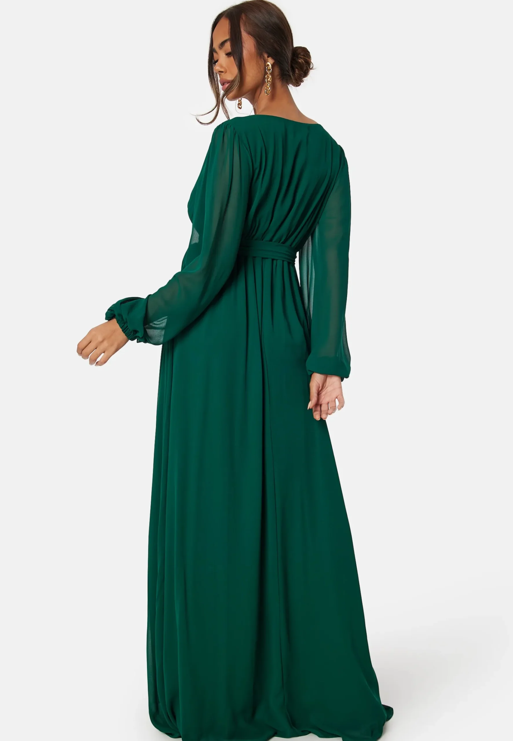 Long Sleeve Chiffon Dress