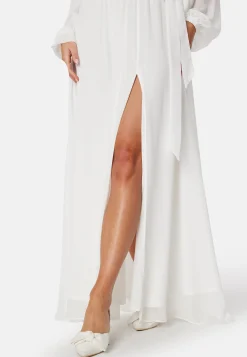Long Sleeve Chiffon Maxi Dress