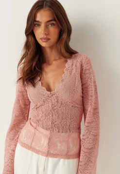 Long Sleeve Lace Top