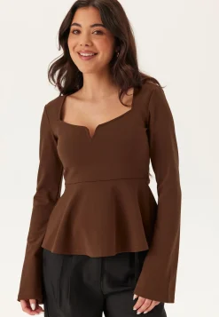 Long Sleeve Peplum Top