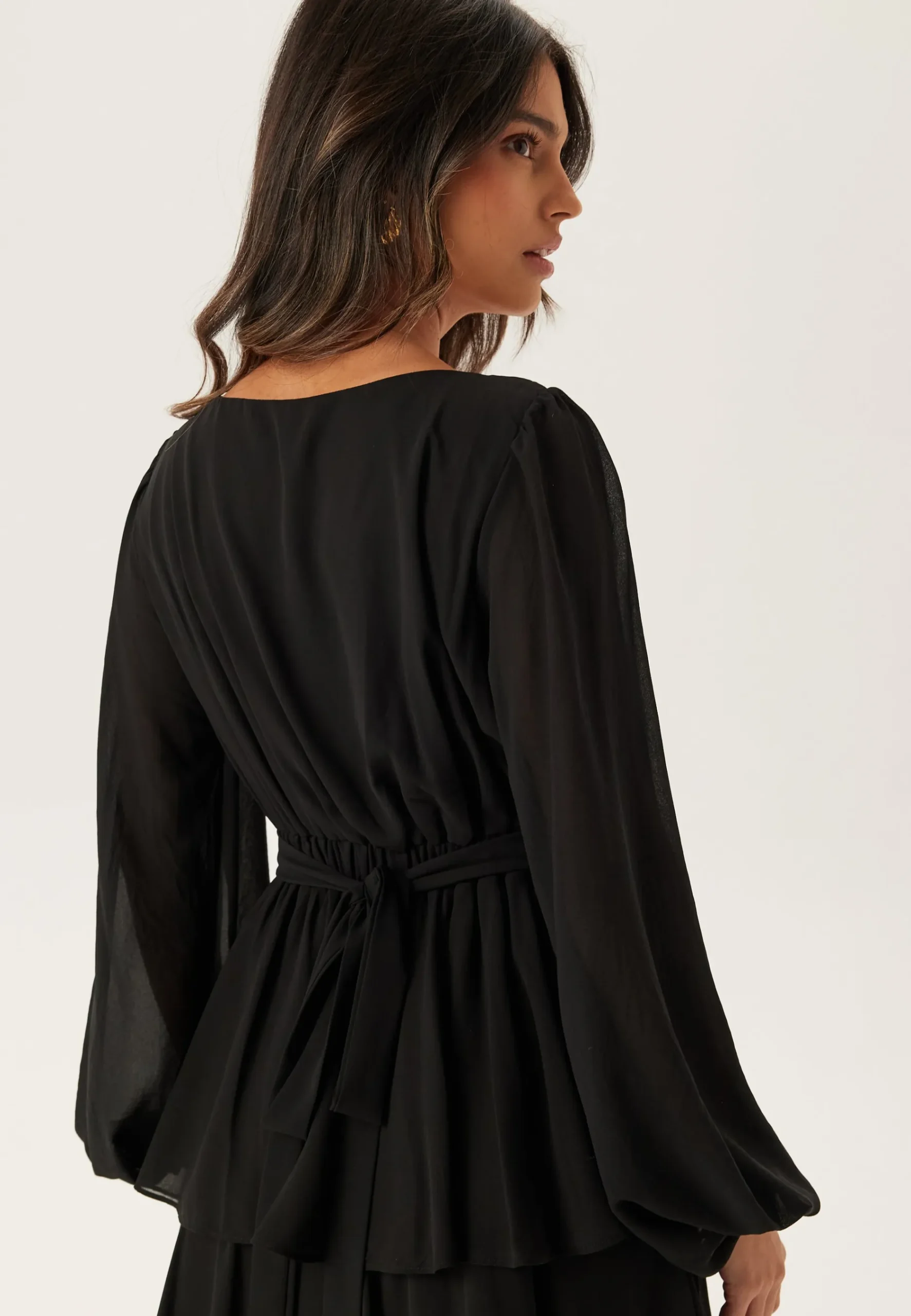 Long Sleeve Tiered Maxi Dress