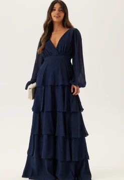 Long Sleeve Tiered Maxi Dress