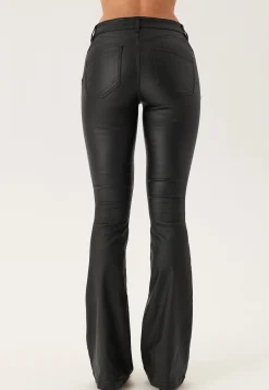 Low Waist Push-up Coated Jeans