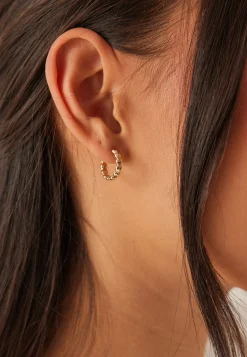 Maeve Hoop Earrings Gold-plate