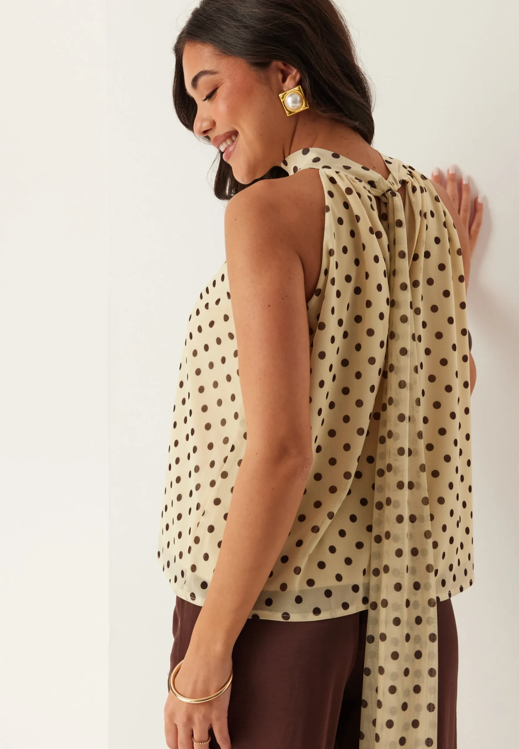 Mesh Tie Top