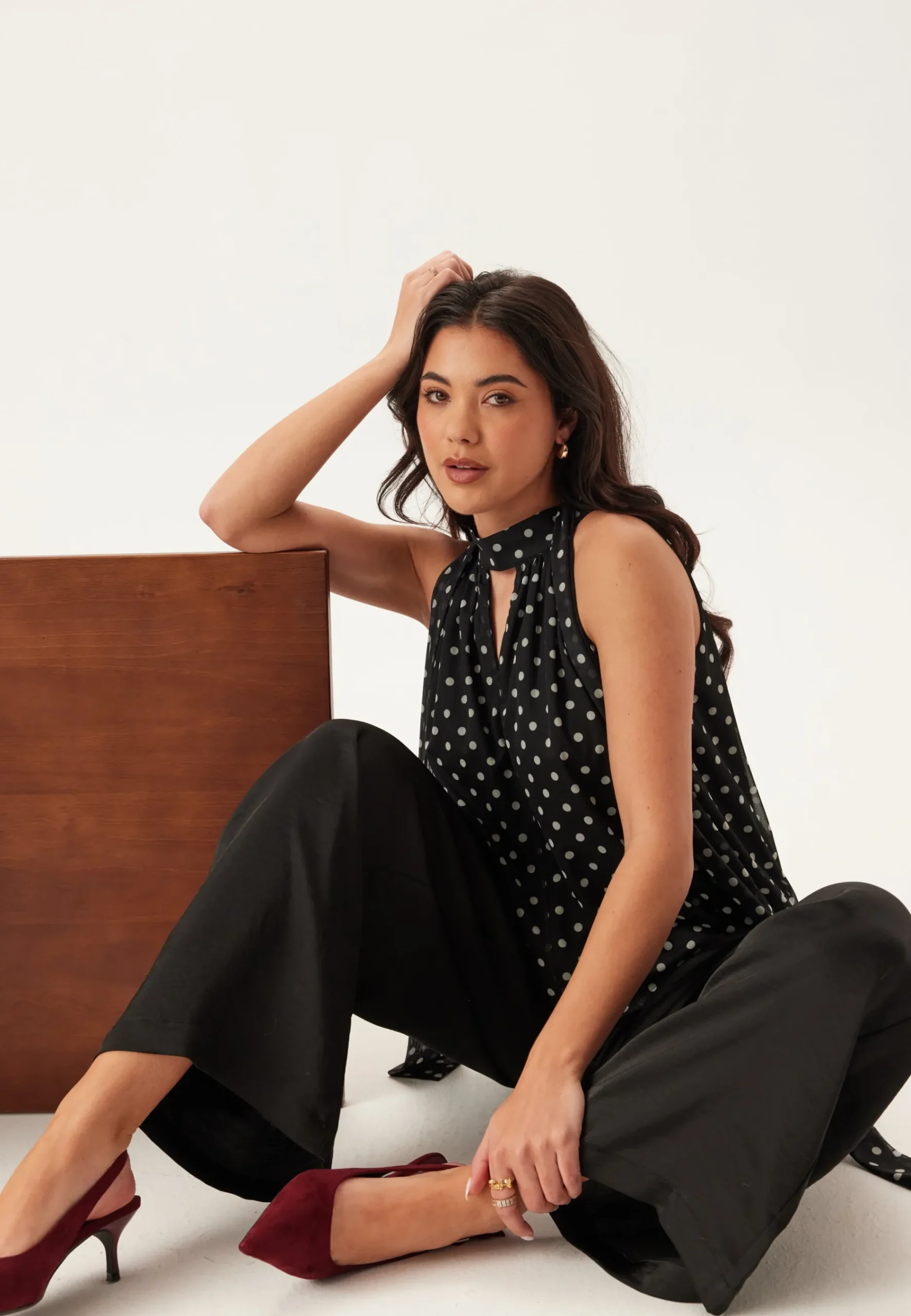 Mesh Tie Top