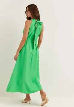 Miller Pleat Halter Midi