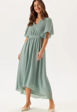 Mirage 2/4 V-Neck Ankle Dress