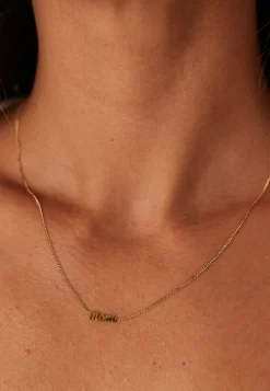 Mom Necklace Gold-plated