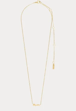 Mom Necklace Gold-plated