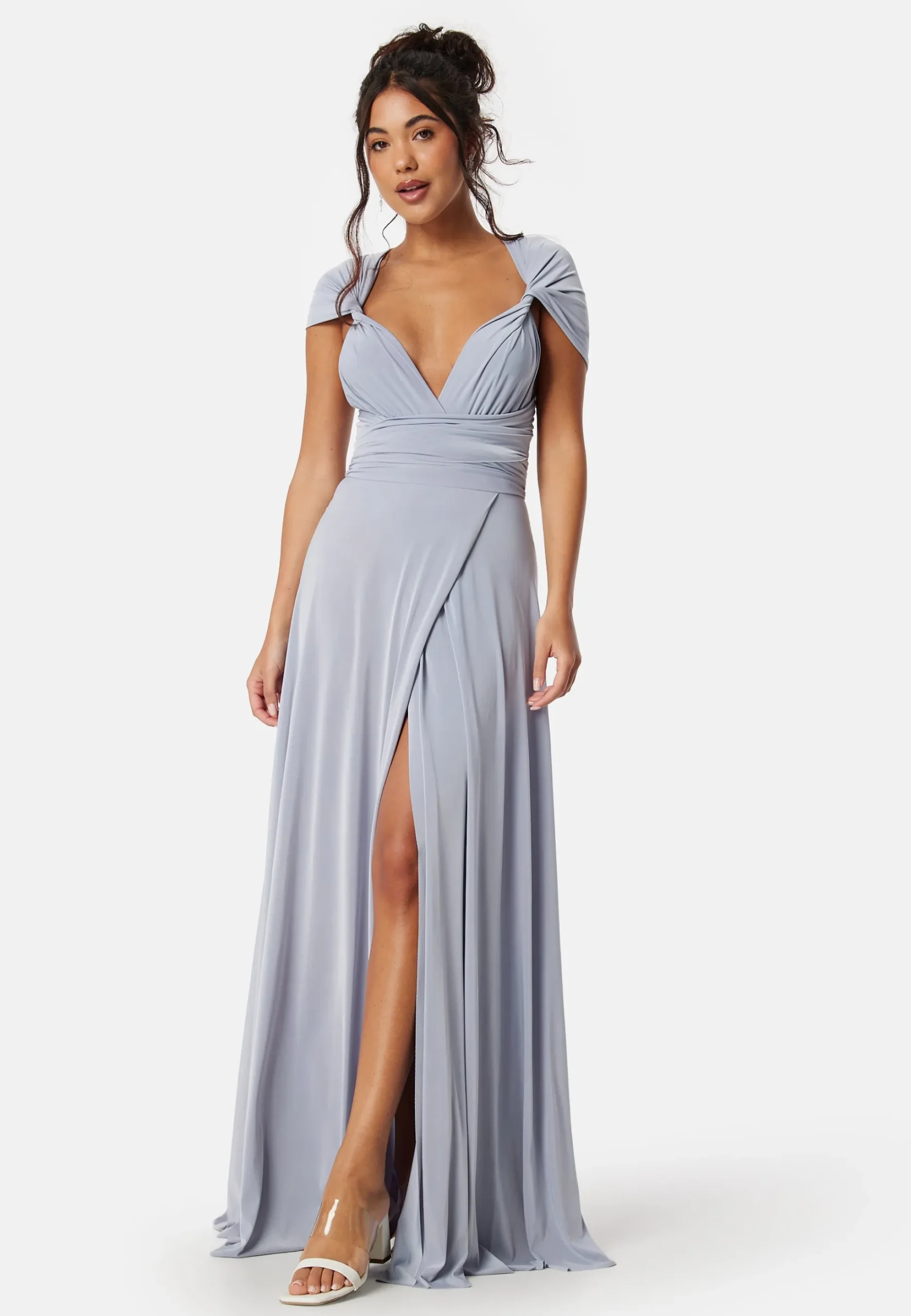 Multi Tie Maxi Dress Split