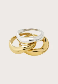 Nova Rings 3-in-1 Set, Gold-plated
