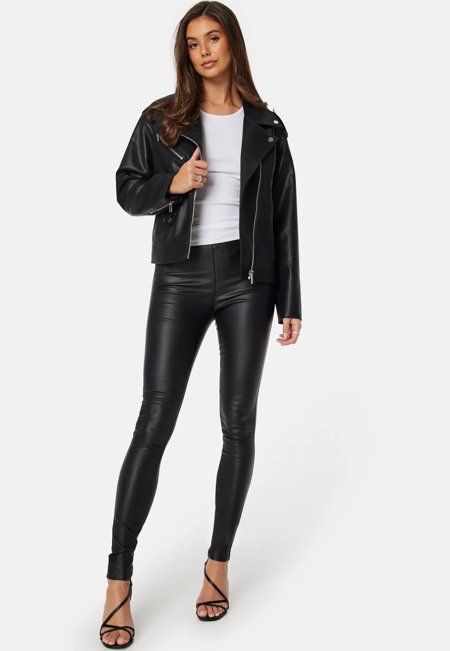 Objbelle Coated Leggings
