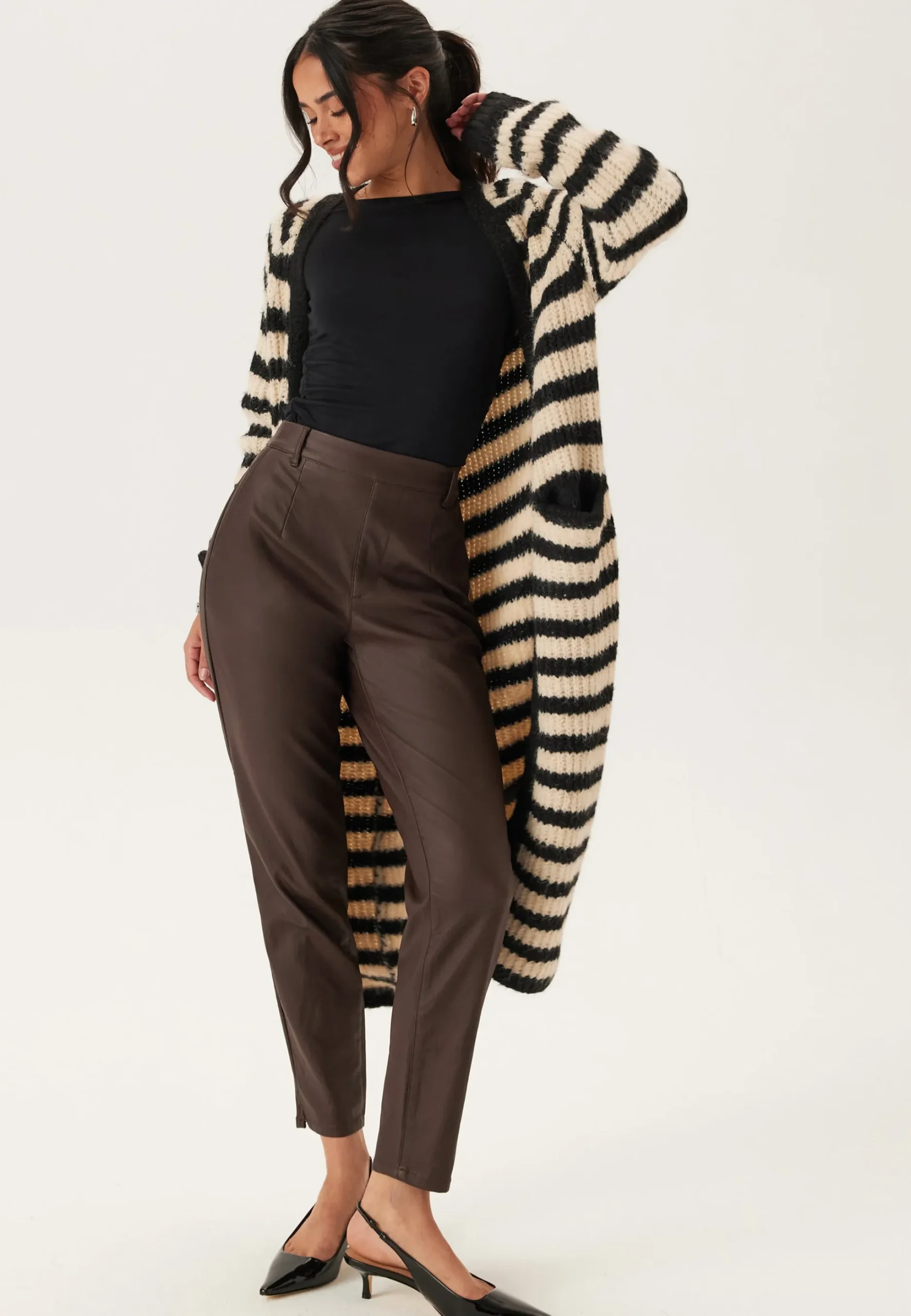 Objbelle Lisa Coated Pant Noos