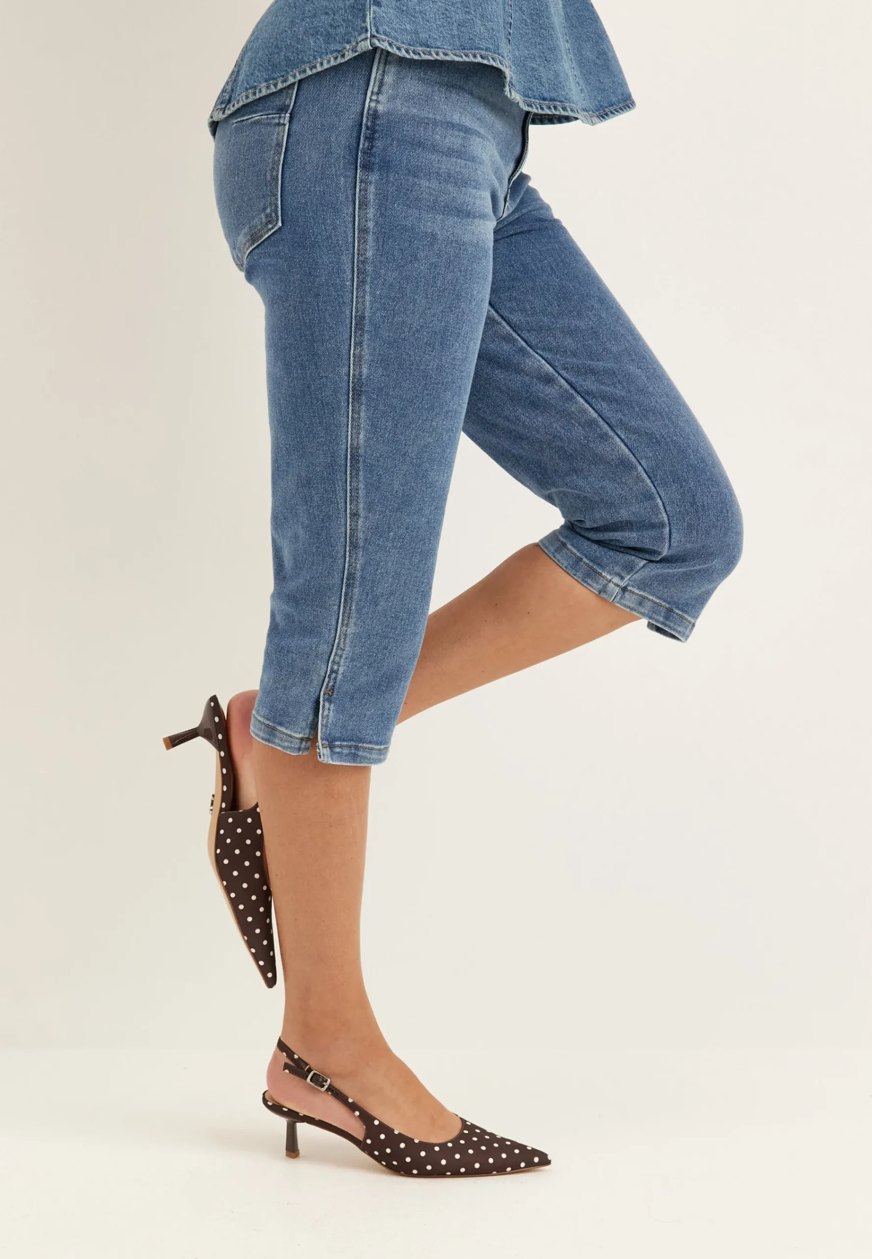 Objcaro Mw Slim Short Jeans