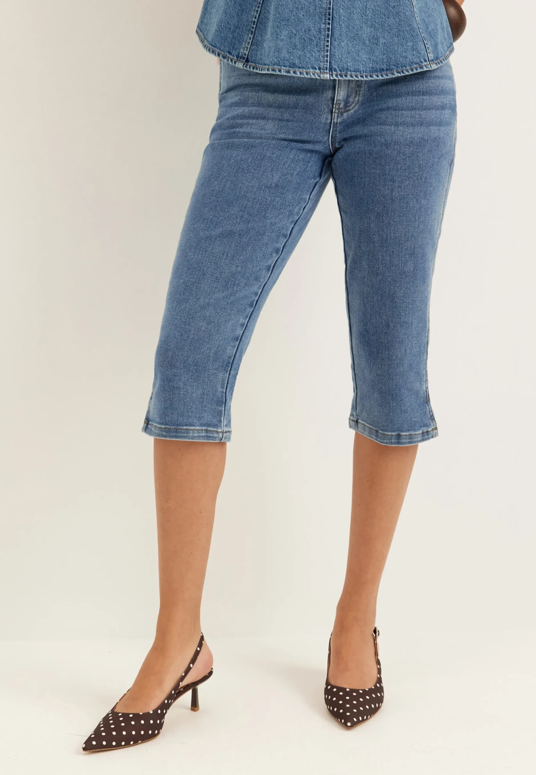 Objcaro Mw Slim Short Jeans