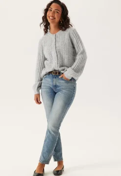 Objflora Re Ls Knit Button Cardigan