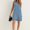 Objframe S/L SHORT DENIM DRESS