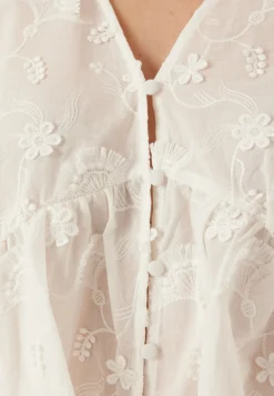 Objlora S/S RE V-NECK TOP