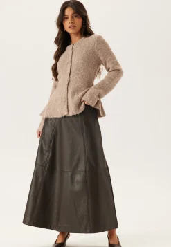 Objsaggia Re Ls Peplum Knit Ca