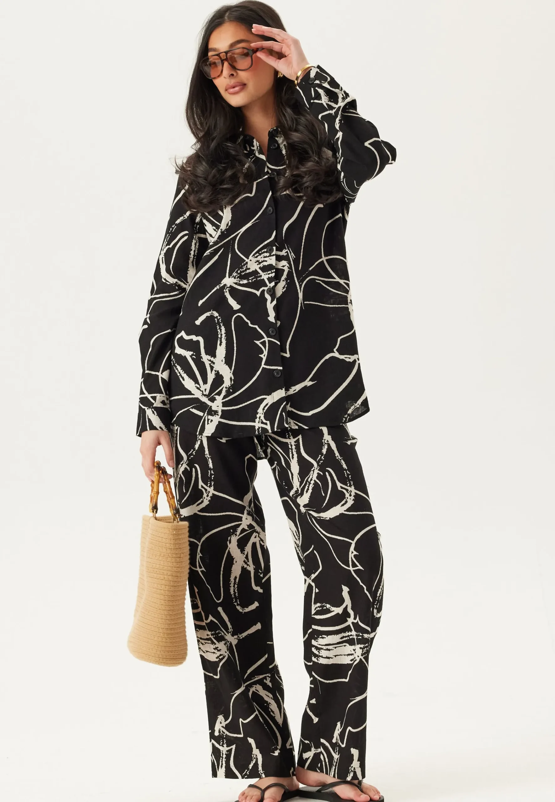 Objsanne L/S SHIRT AOP SHIRT
