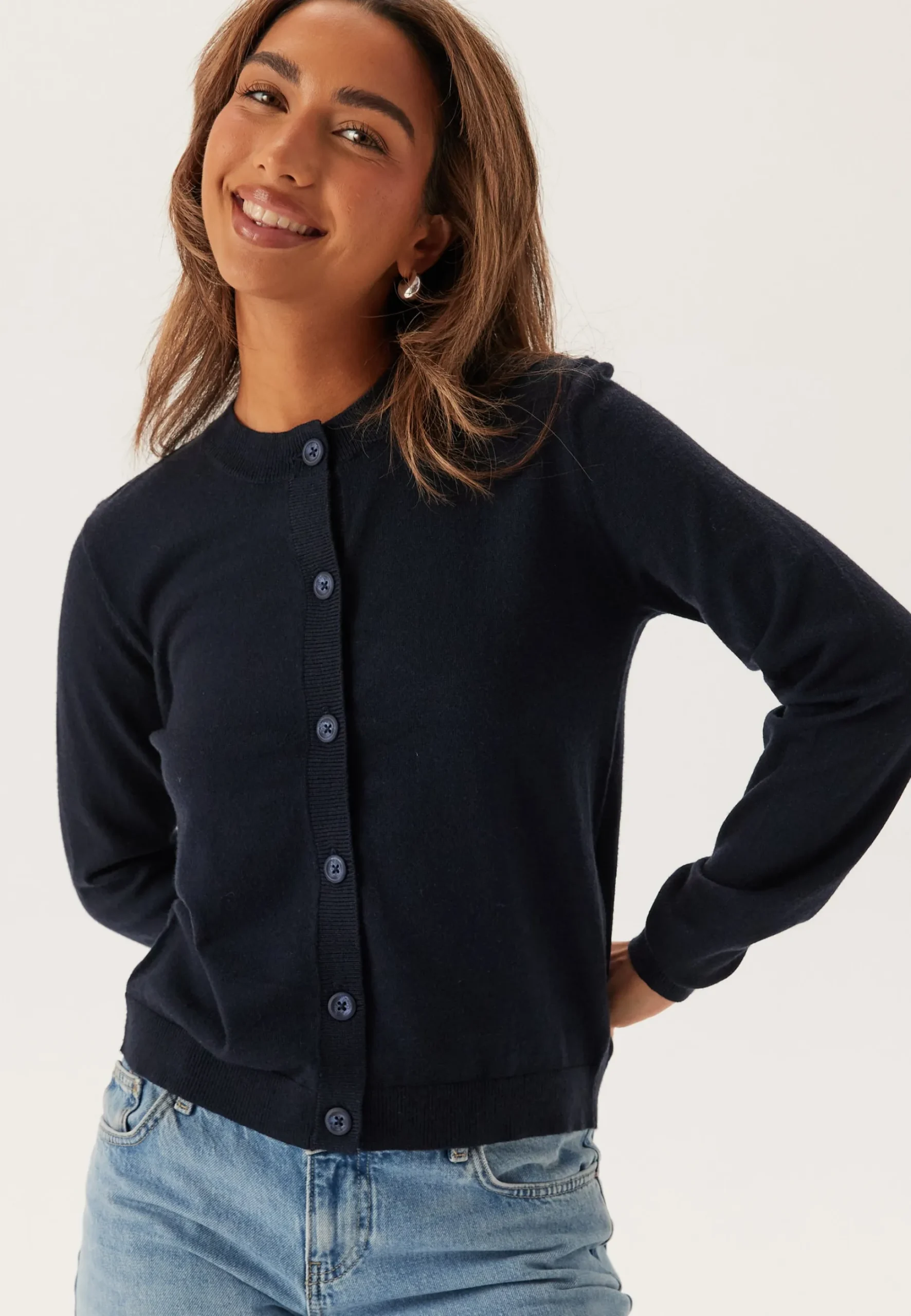 Objthess L/S Short Cardigan