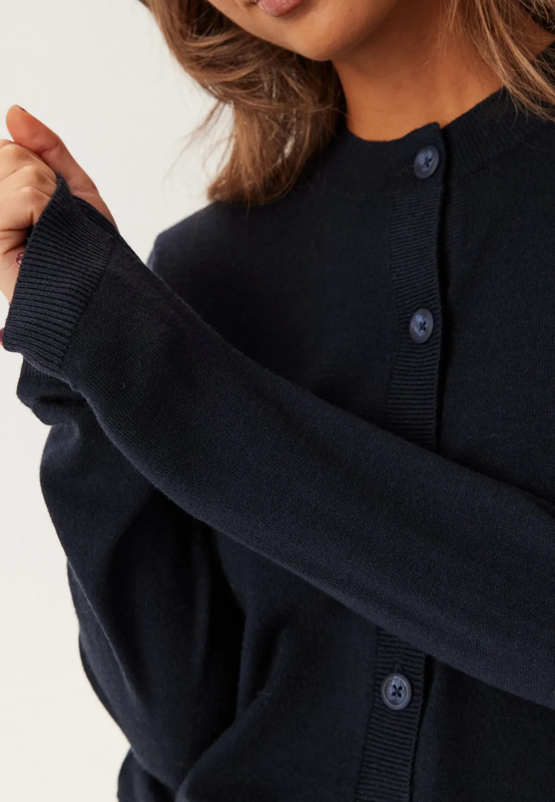 Objthess L/S Short Cardigan