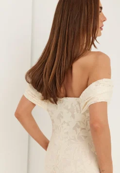 Off Shoulder Burnout Gown