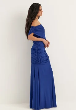 Off Shoulder Mesh Gown