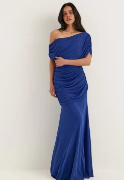 Off Shoulder Mesh Gown