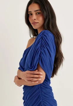 Off Shoulder Mesh Gown
