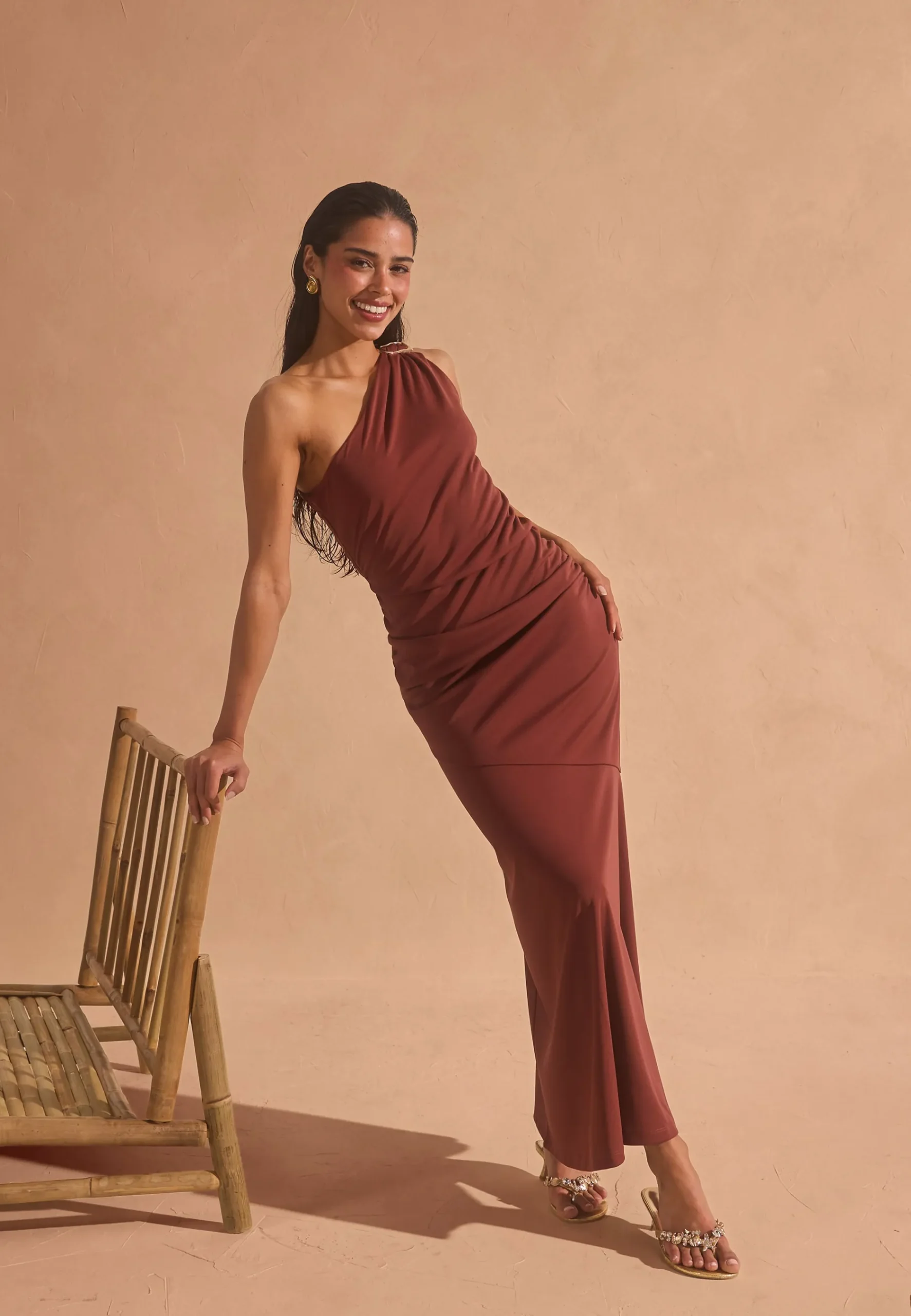 One shoulder dress