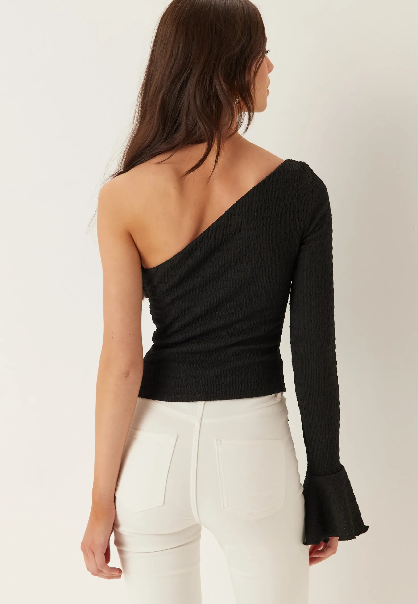 One Shoulder Frill Top