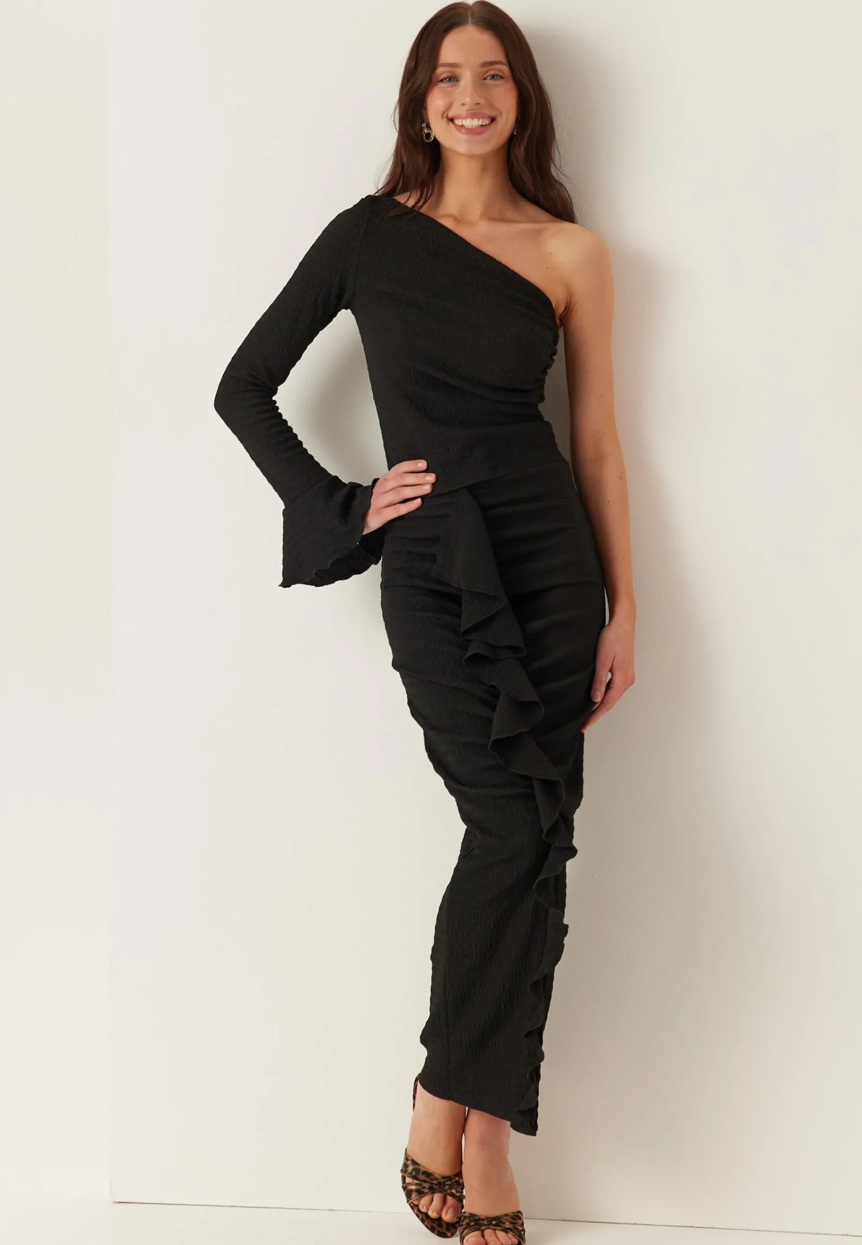 One Shoulder Frill Top