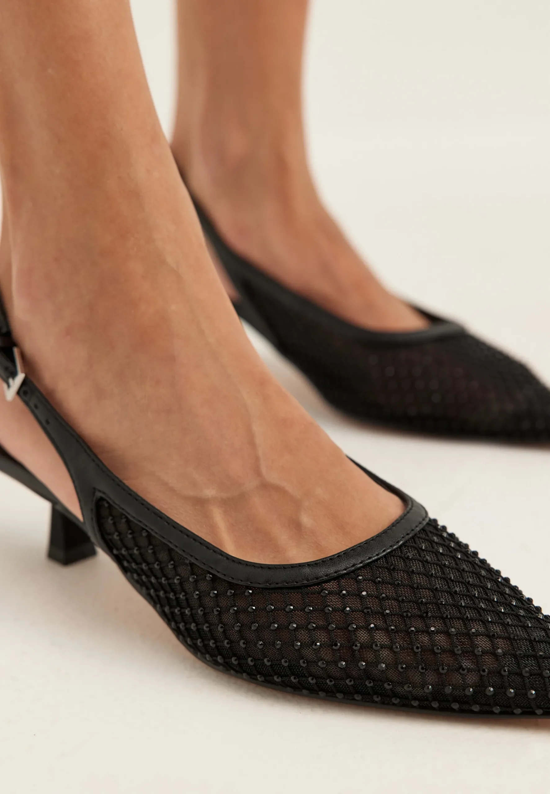 Onlcoco-9 Slingback Mesh Bling