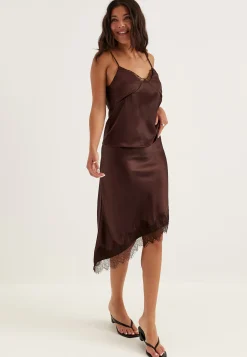 Onlfaraya Satin Lace Skirt