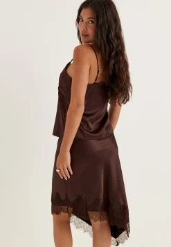 Onlfaraya Satin Lace Skirt