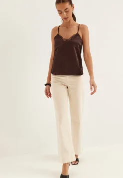 Onlfaraya Strap Lace Satin Top