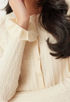 Onlibi Ls O-neck Frill Cardi