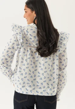 Onlidris Ls Frill Tape Top