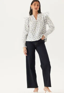 Onlidris Ls Frill Tape Top
