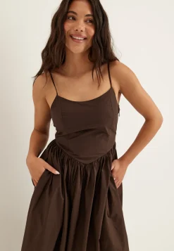 Onllikara Strap Waist Long Dress