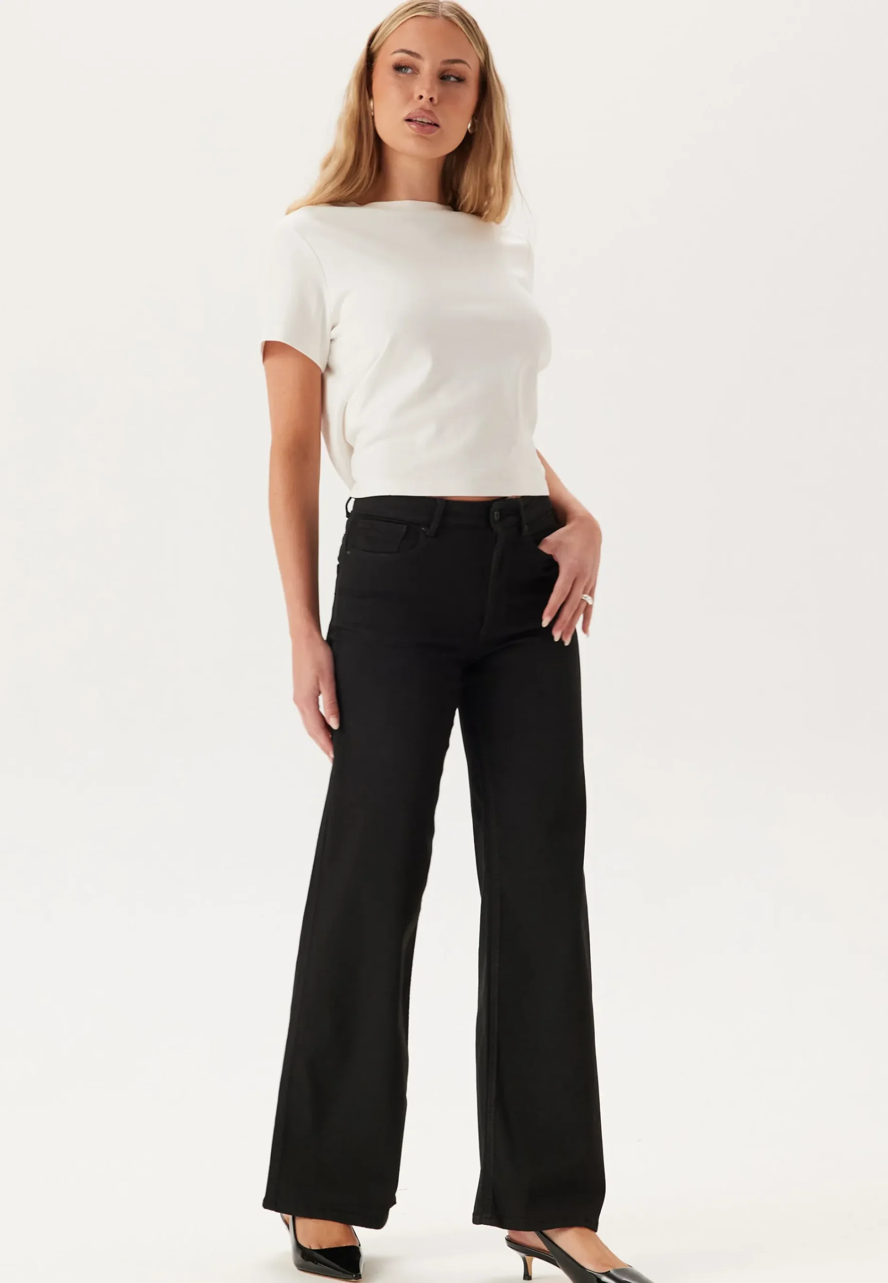 Onlmadison Blush Hw Wide Dnm