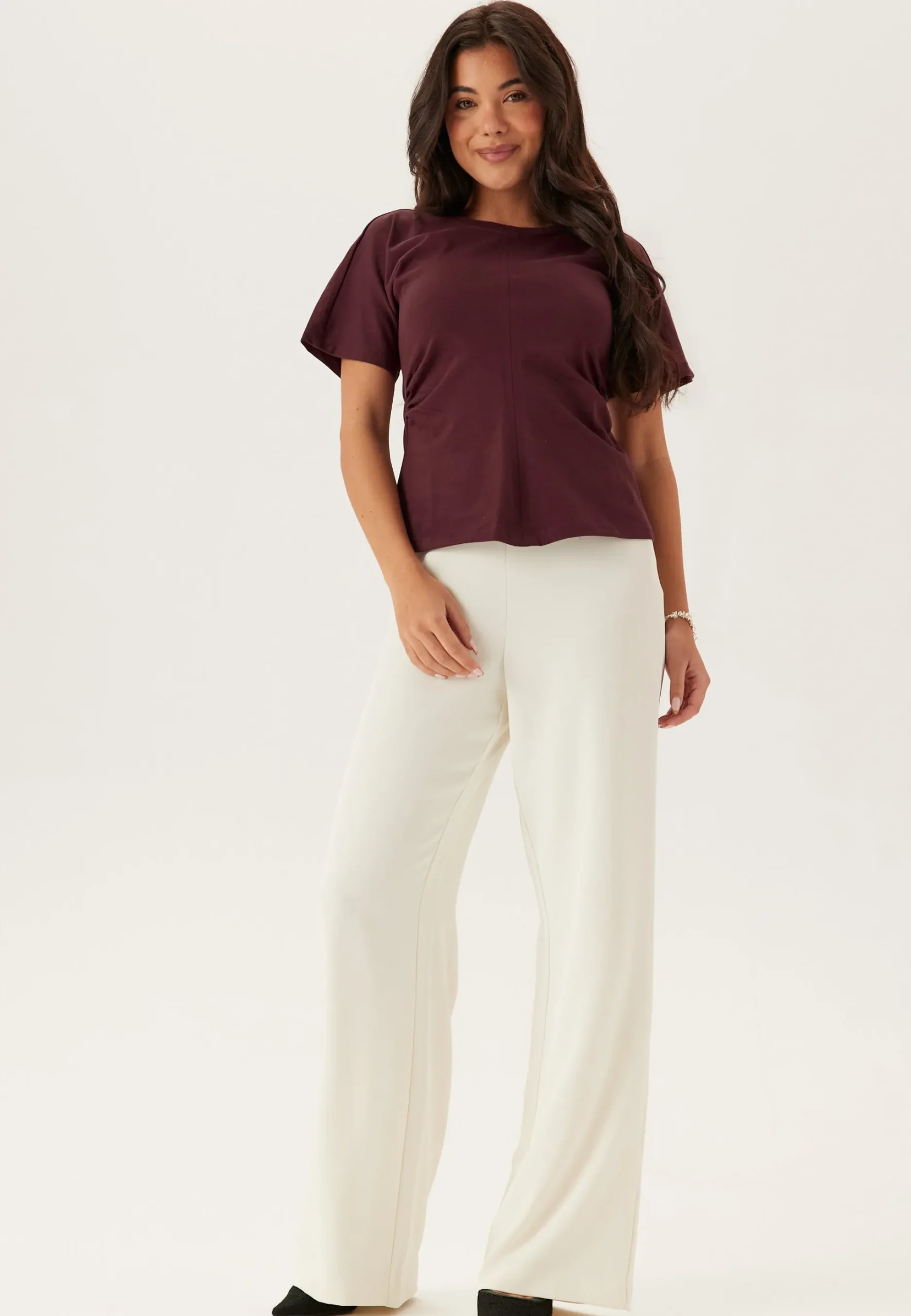 Onlmarie Life S/S RUCHING TOP