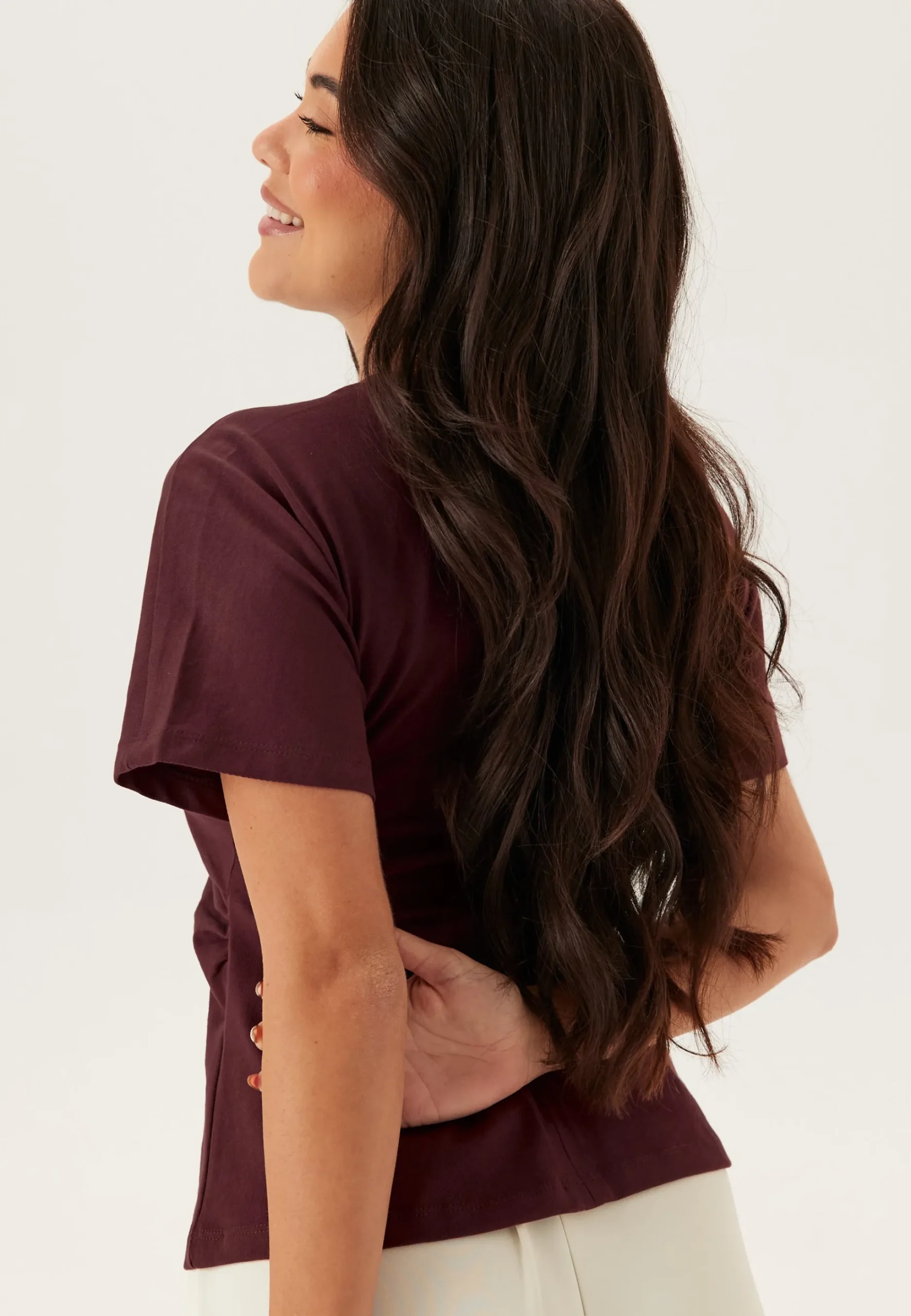 Onlmarie Life S/S RUCHING TOP