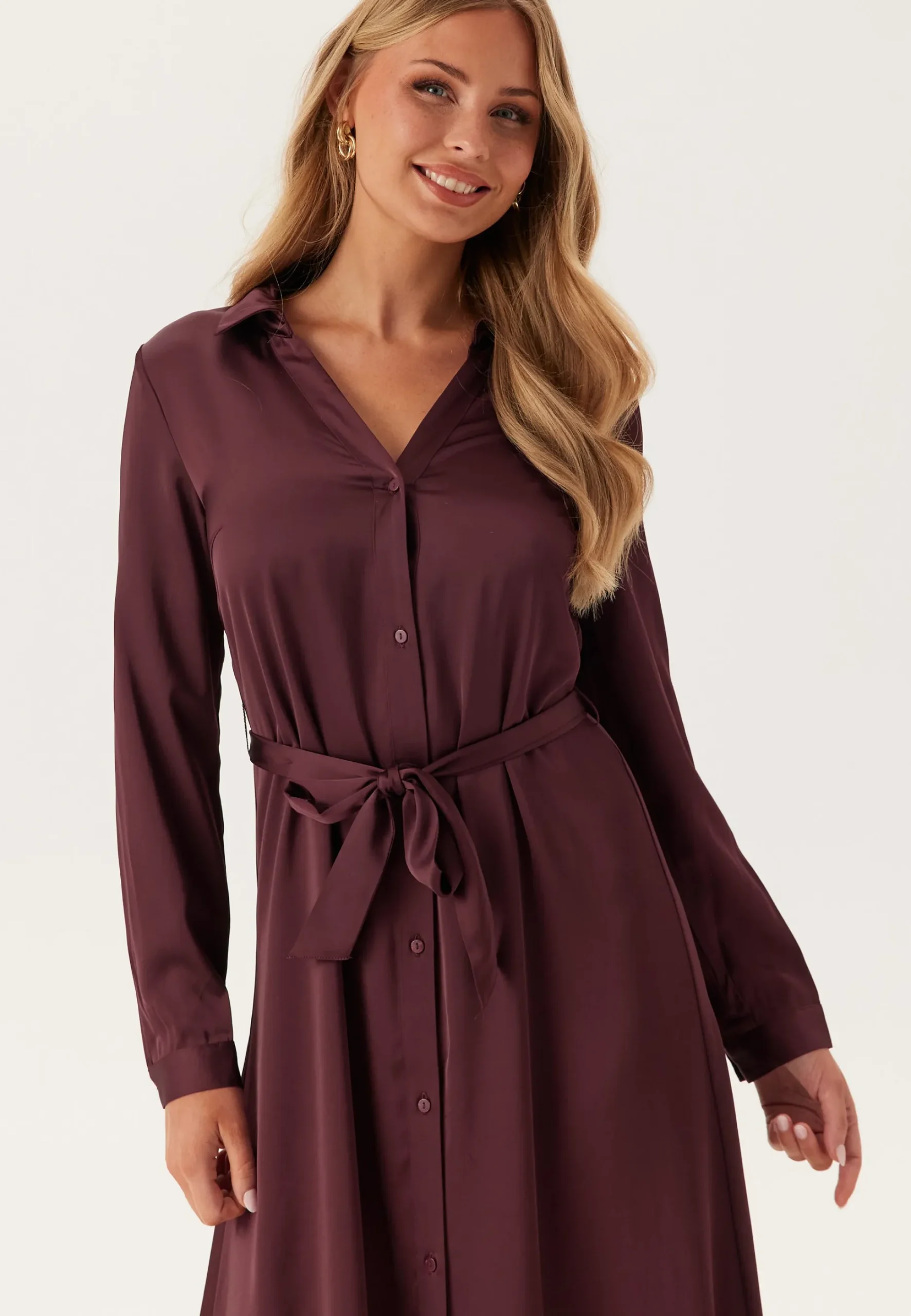 Onlmika Vis Satin L/S LONG DRE