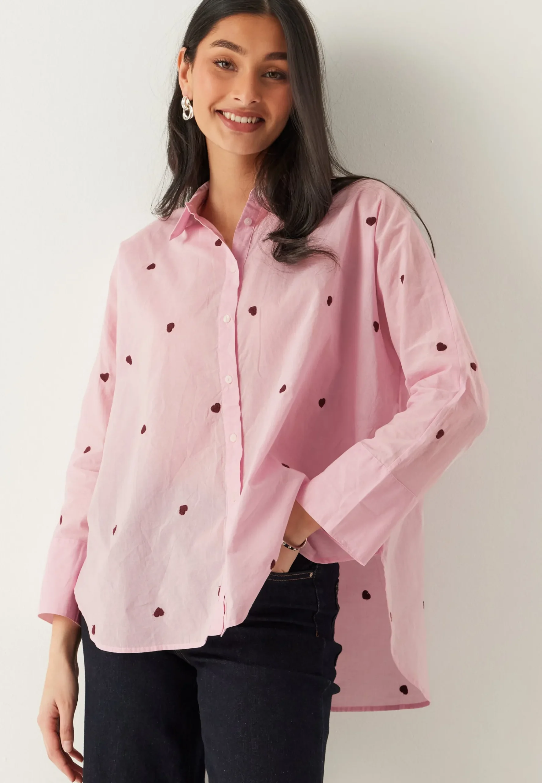 Onlnew Lina Grace Ls Emb Shirt