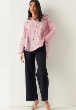 Onlnew Lina Grace Ls Emb Shirt