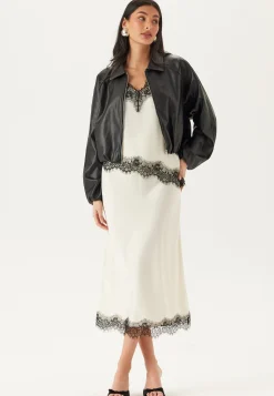 Onlsaramy Faux Leather Bomber