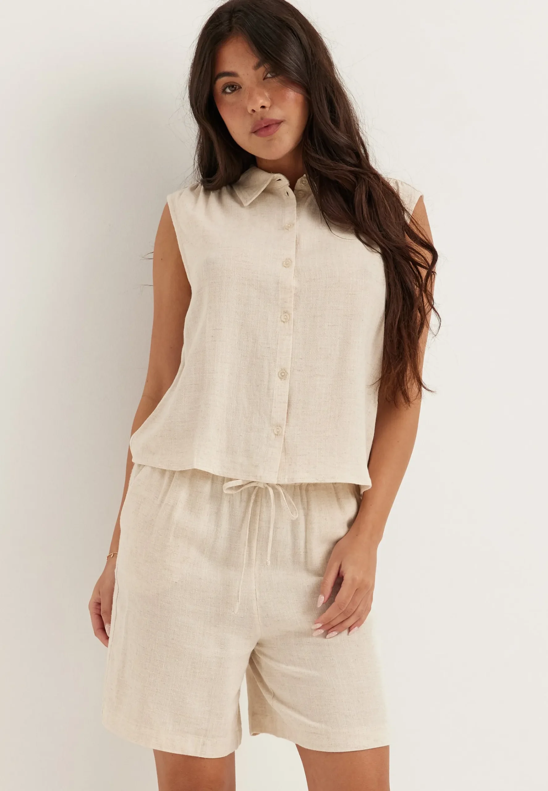 Onlsiesta S/L LINEN BL SHIRT